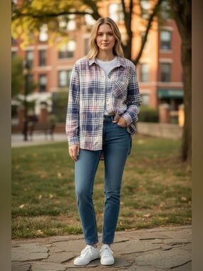 Custom tie-dyed flannel